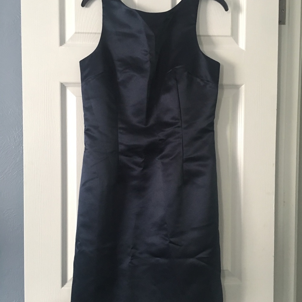 Navy Satin Dress From Max And Cleo - image 1